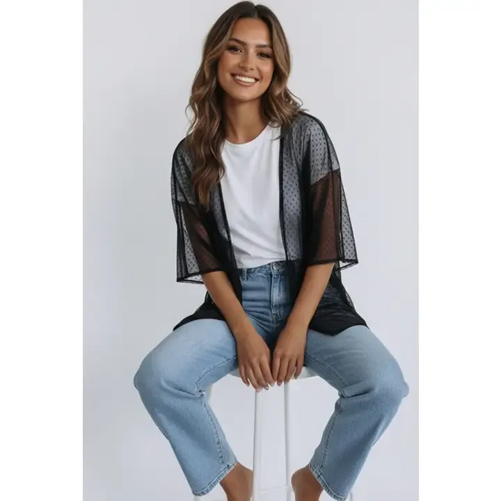 Swiss Dot Kimono