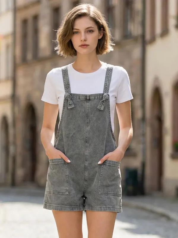 Denim Romper