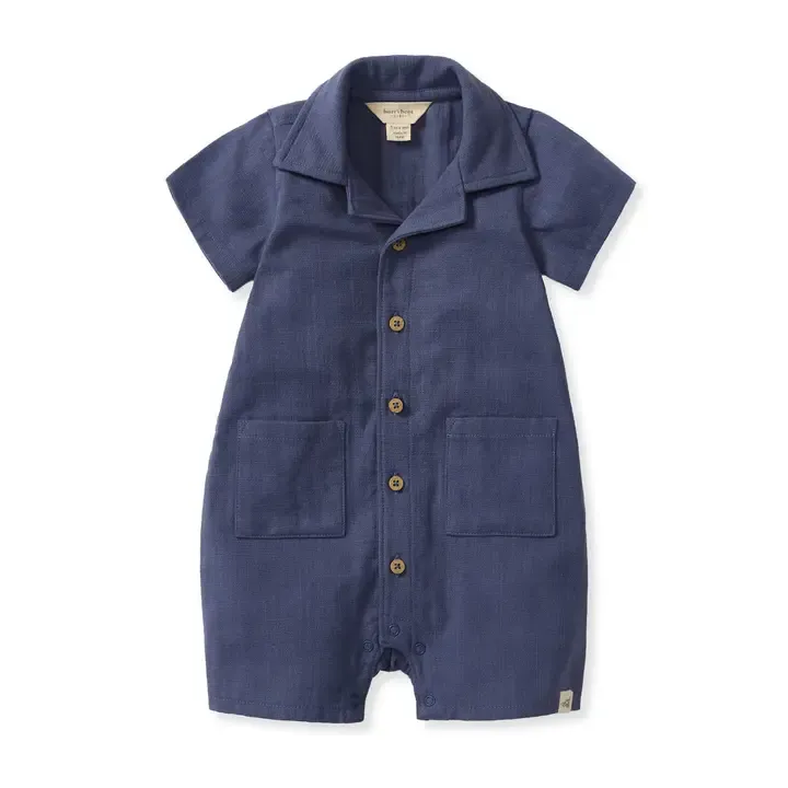 Check Gauze Romper