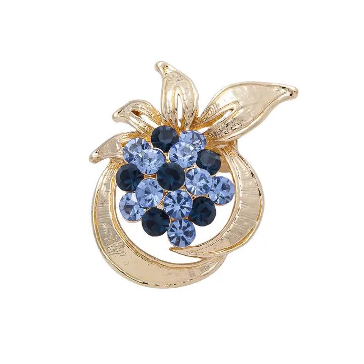 Diamond Pearl Chic Brooch, Color: Gold, Size: O/S