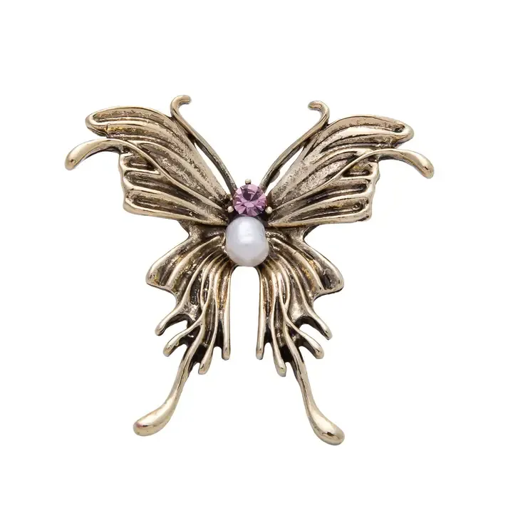 Butterfly Stone Brooch