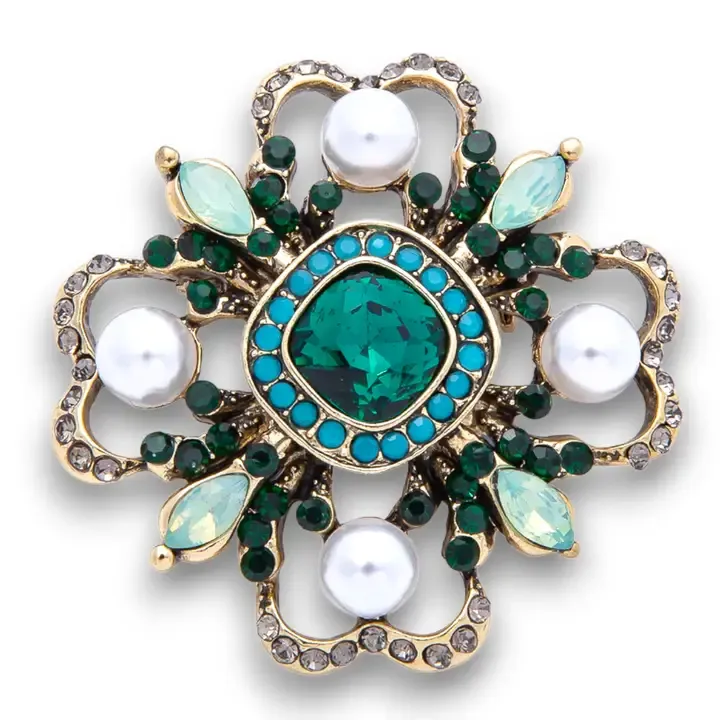 Flower Green &amp; Turquoise