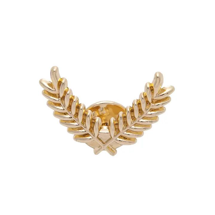 Olive Leaf Nature Brooch, Color: Gold, Size: O/S
