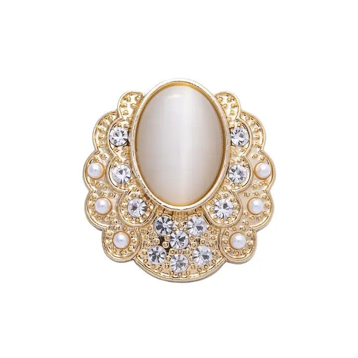 Cat-Eye Brooch, Color: Gold, Size: O/S