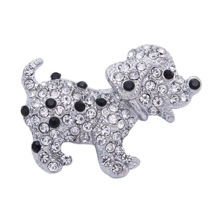 Dalmation Brooch, Color: White, Size: O/S