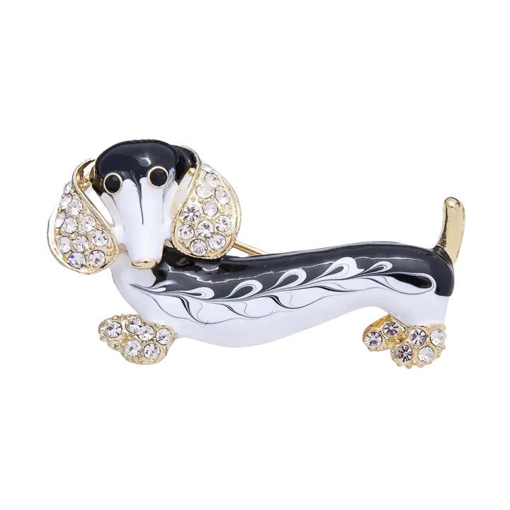 Weiner Dog Brooch, Color: Gold, Size: O/S