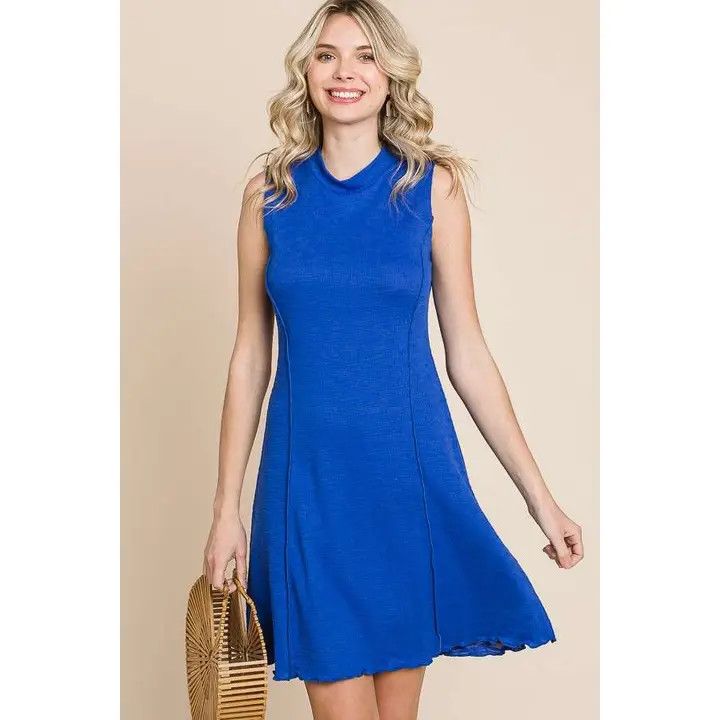 Skater Dress, Color: Cobalt, Size: Small