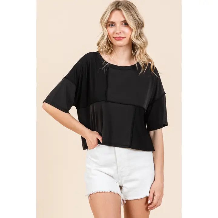Puzzle Top Top, Color: Black, Size: Small