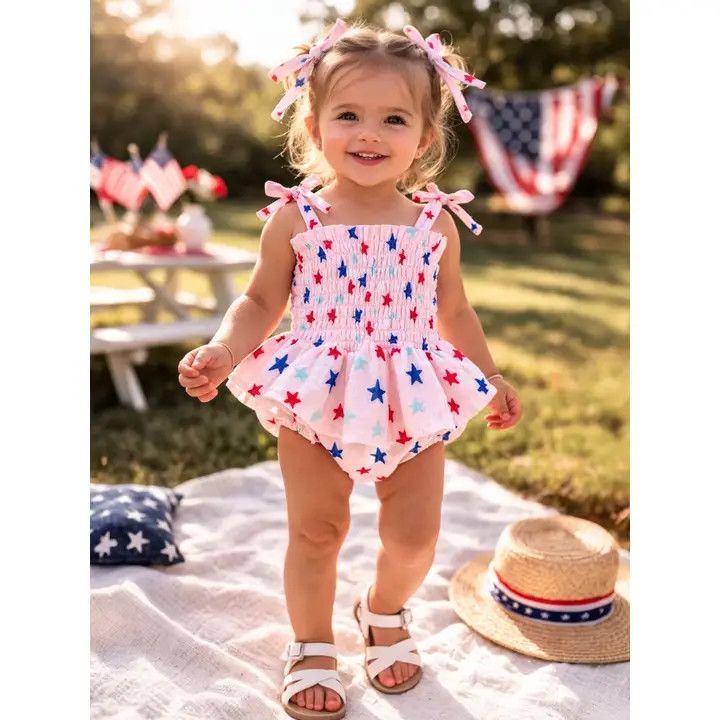 Smocked Bubble Skirt, Color: Pink, Size: 18-24M