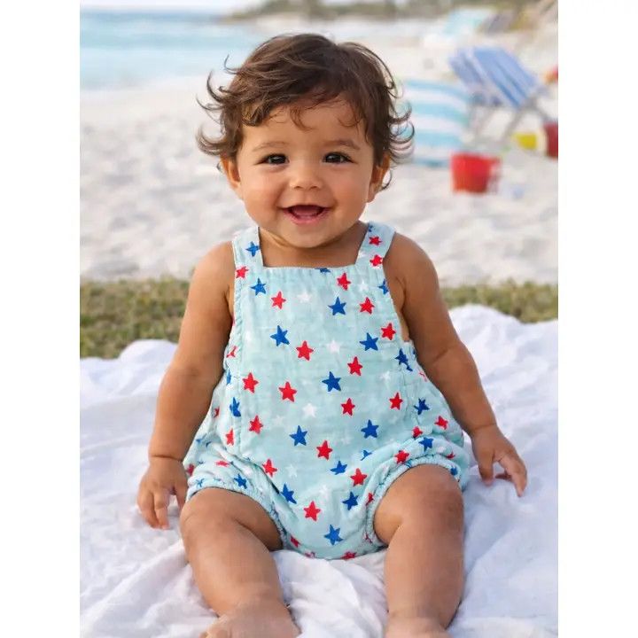 Retro Sunsuit, Color: Blue, Size: 12-18M