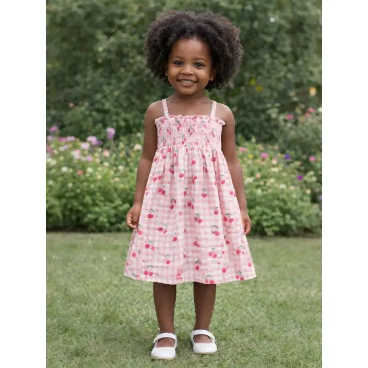 Tube Dress, Color: Cherries, Size: 2Y