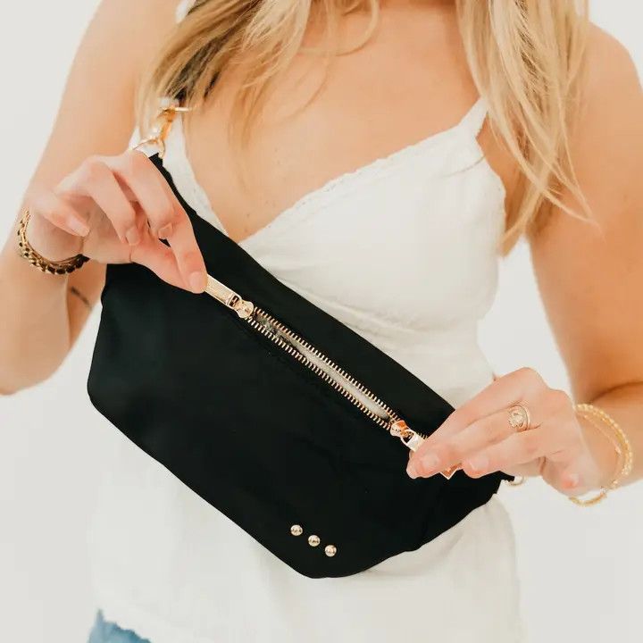 Nylon Susie Sidekick Bum Bag, Color: Black, Size: OS