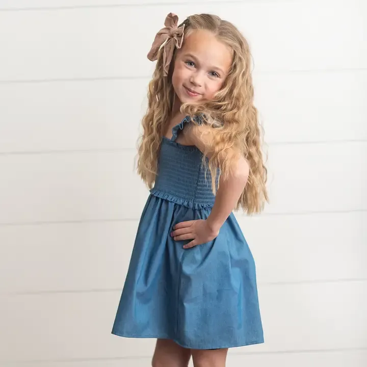 Shirred Ruffle Dress