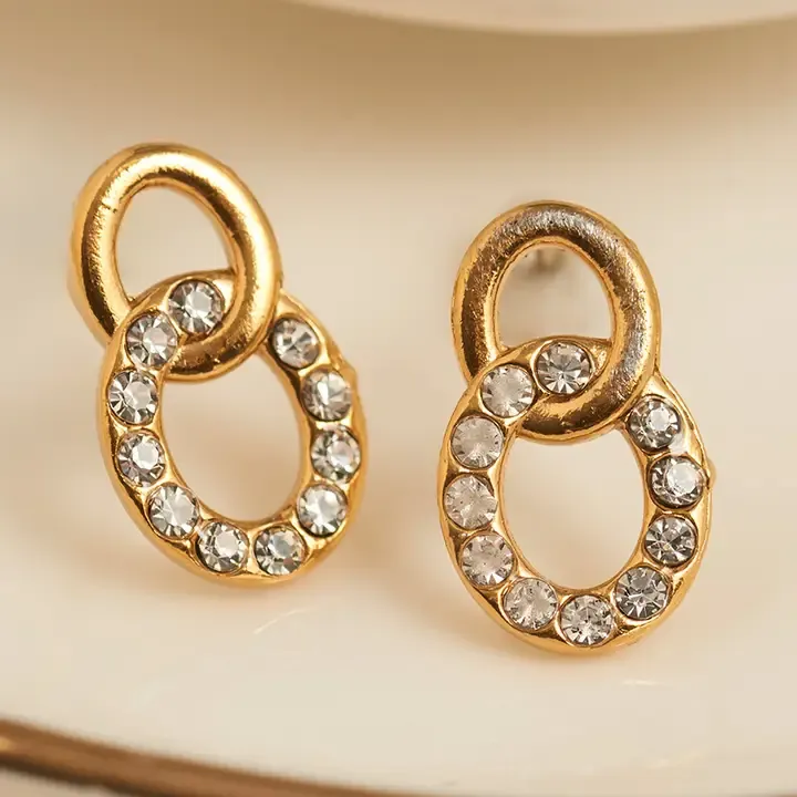 Double Circle Earrings