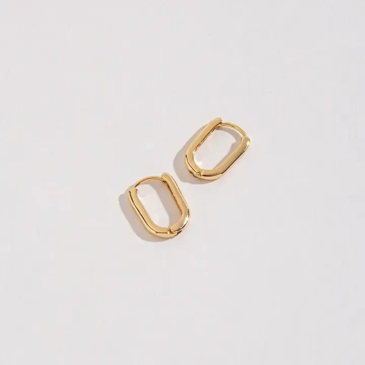 Link Huggie Hoop Earrings