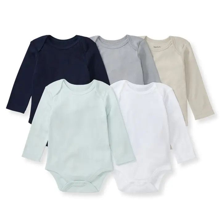 5 pack LS Bodysuits, Color: Midnight, Size: 3-6 mon