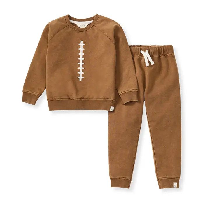 Acid Washed Football, Color: Hunter, Size: 24 mon
