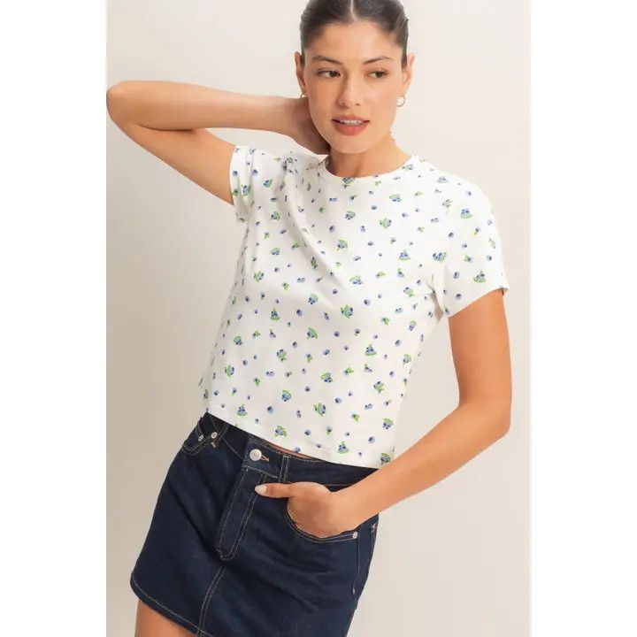 Blueberry Crew, Color: Off White, Size: Small
