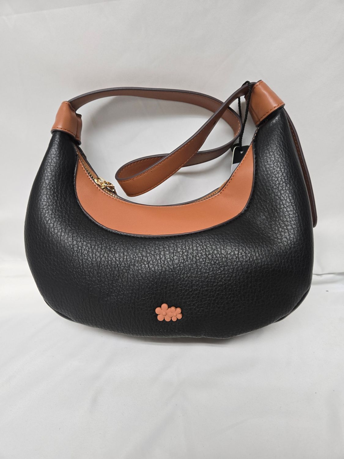 Cresent Shoulder Bag, Color: Black, Size: O/S