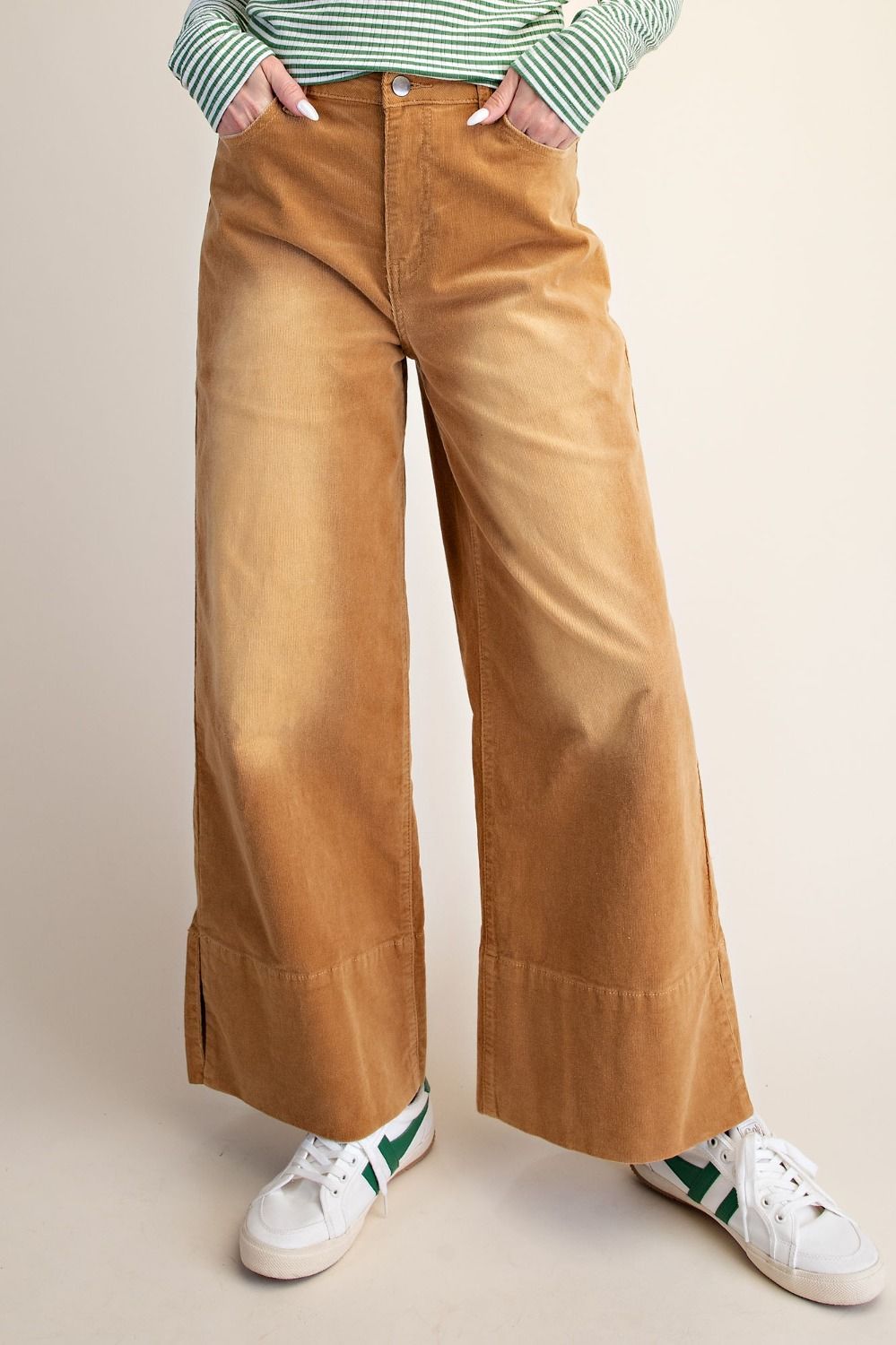 Corduroy Pant, Color: Camel, Size: Small