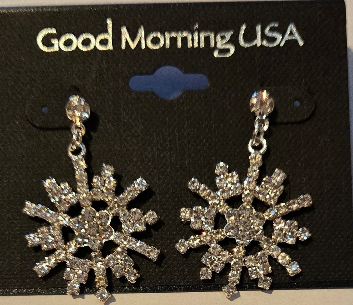 Snowflake Earring Flower, Color: Crystal, Size: O/S