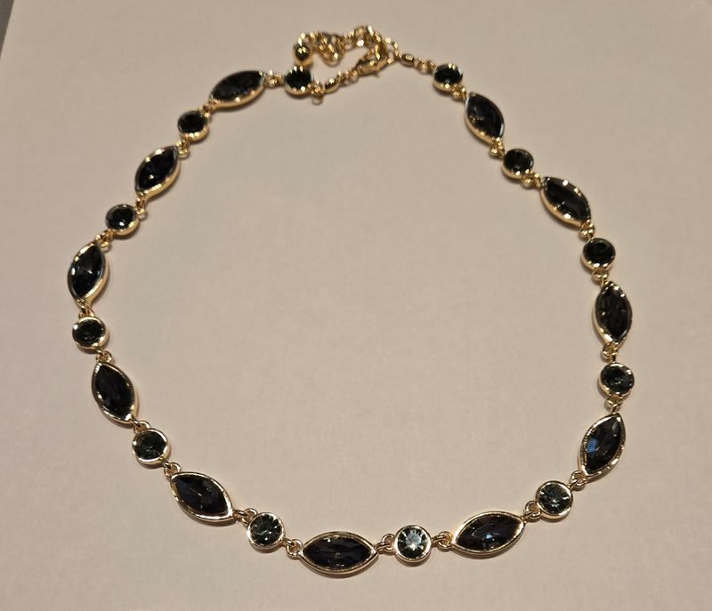 Black &amp; Crystal Necklace