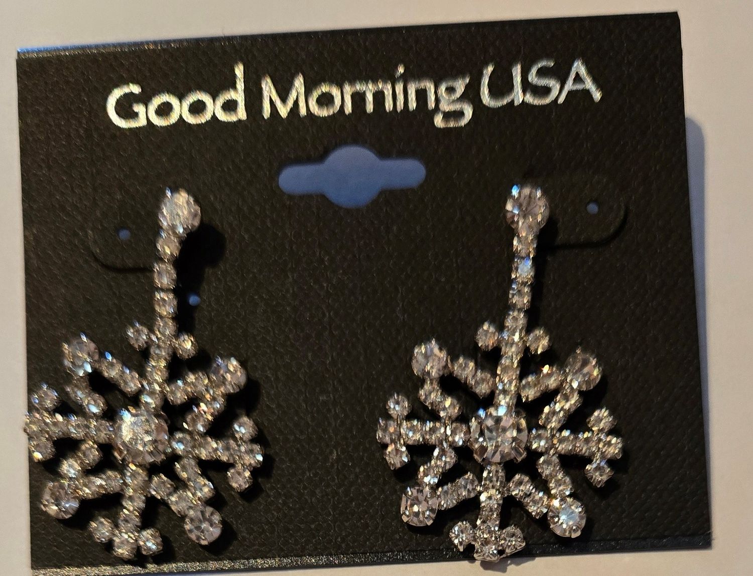 Snowflake Earrings, Color: Crystal, Size: O/S