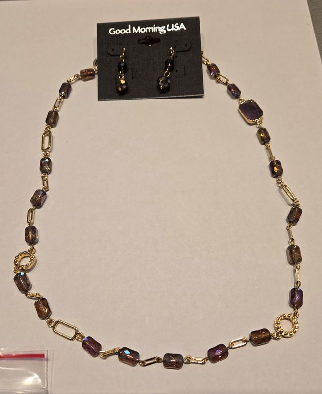 Long Brown Bead Set