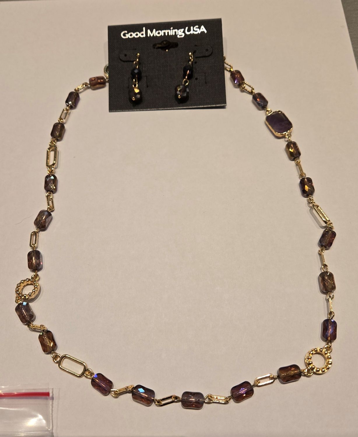 Long Brown Bead Set, Color: Brown, Size: O/S