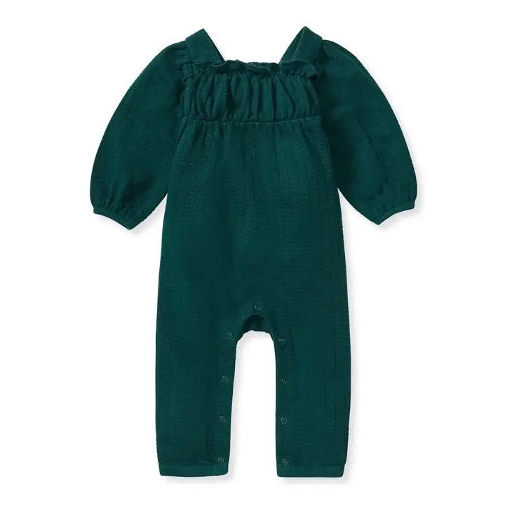 Dotted Rib Jumpsuit, Color: Pine, Size: 3-6 M