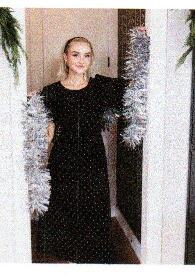 The Thayer Dress, Color: Black Dot, Size: XSmall