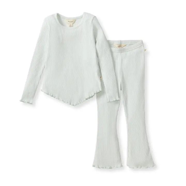 Tee &amp; Flare Pants, Color: Moonstone, Size: 3-6 mon