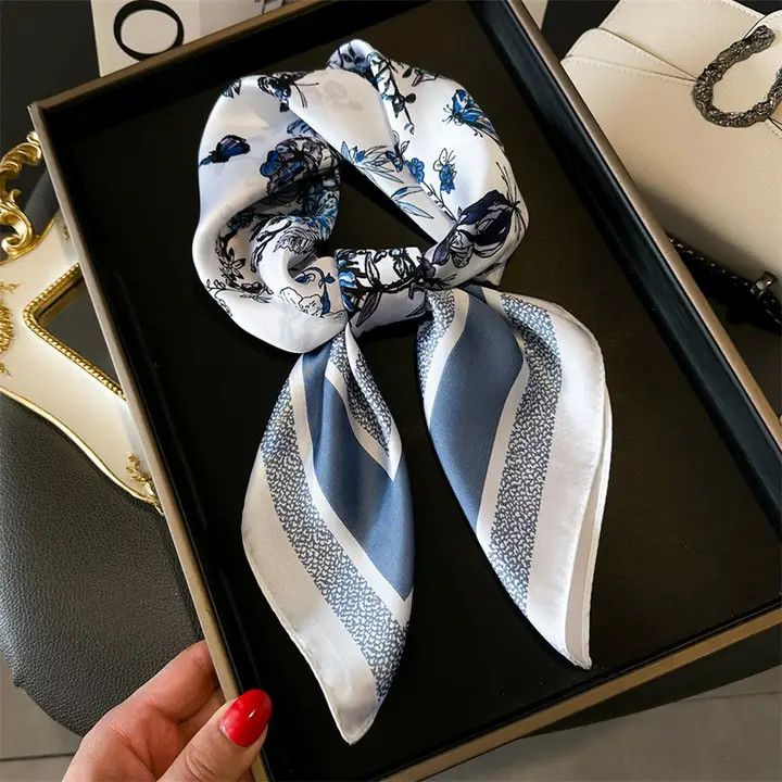 Butterfly Scarf, Color: Blue, Size: OS