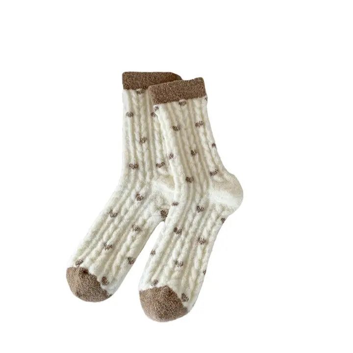 Fleece Floor Socks, Color: Type1, Size: OS