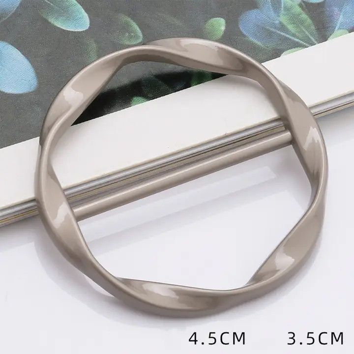 Scarf Ring, Color: Silver, Size: OS