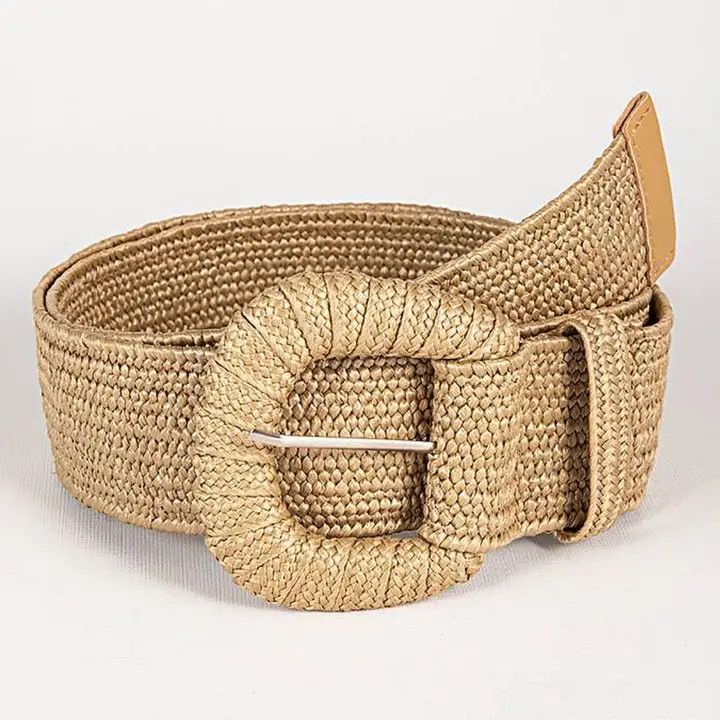 Retro Elastic Belt, Color: Coffee, Size: OS
