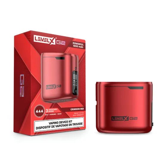 LEVEL X BATTERY DEVICE BOOST G2 1000 mAh, Color: CRIMSON RED