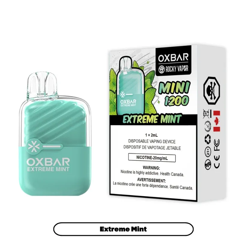 OXBAR MINI 1200, FLAVOUR: EXTREME MINT