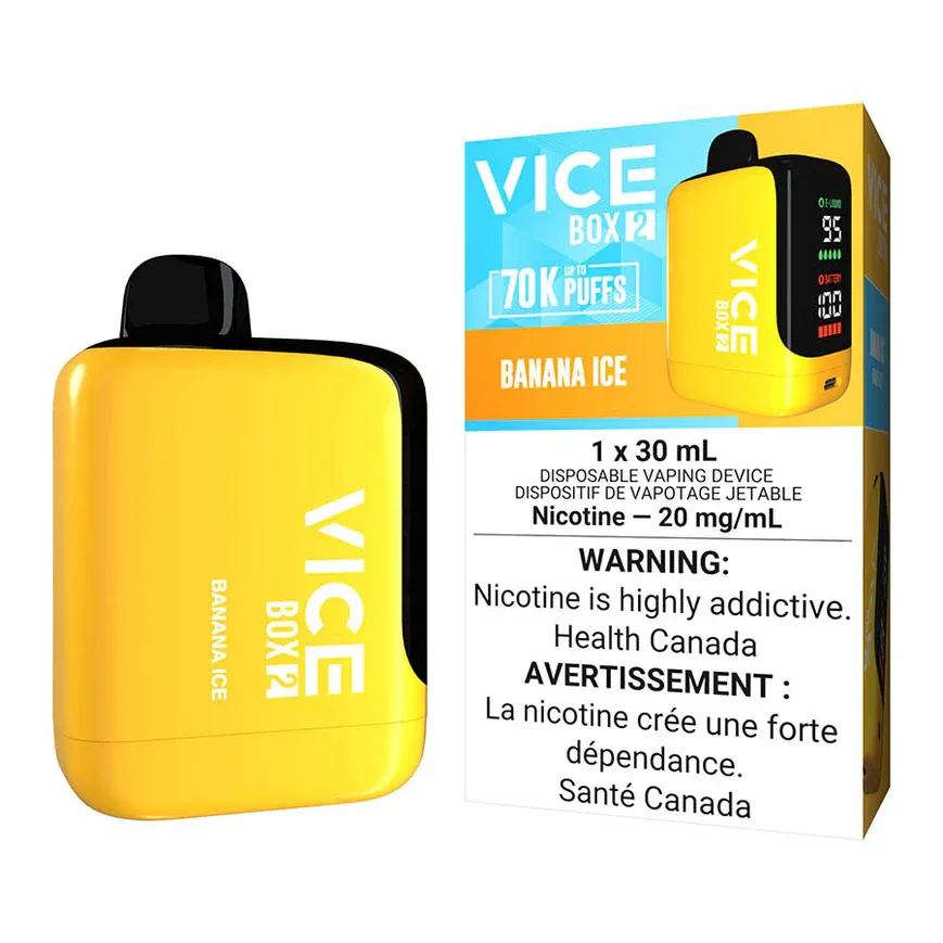 VICE BOX 2 70K DISPOSABLE, FLAVOUR: BANANA ICE
