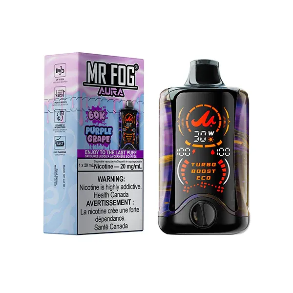 MR FOG AURA 60K 20ML, FLAVOUR: PURPLE GRAPE