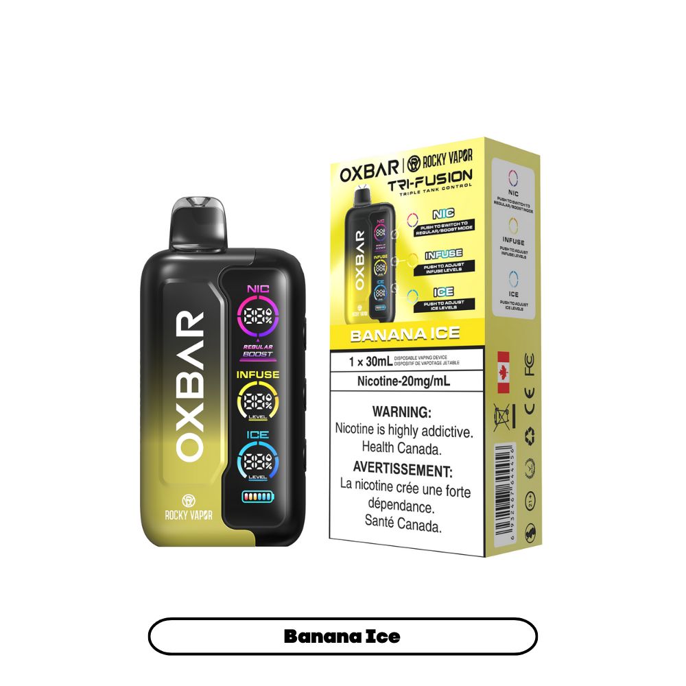 OXBAR TRI FUSION 60K, FLAVOUR: BANANA ICE