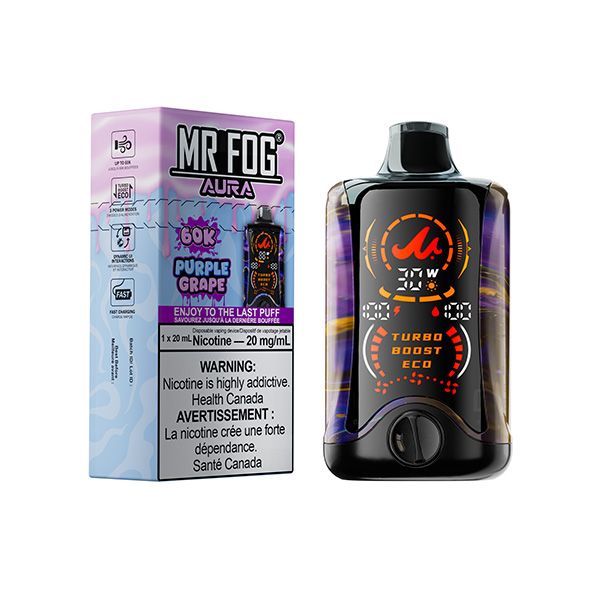 MR FOG AURA 60K 20ML, FLAVOUR: PURPLE GRAPE