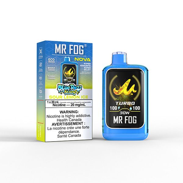 MR FOG NOVA 36K DISPOSABLE, FLAVOUR: BLUE RAZZ STEEZY SOUR LEMON ICE