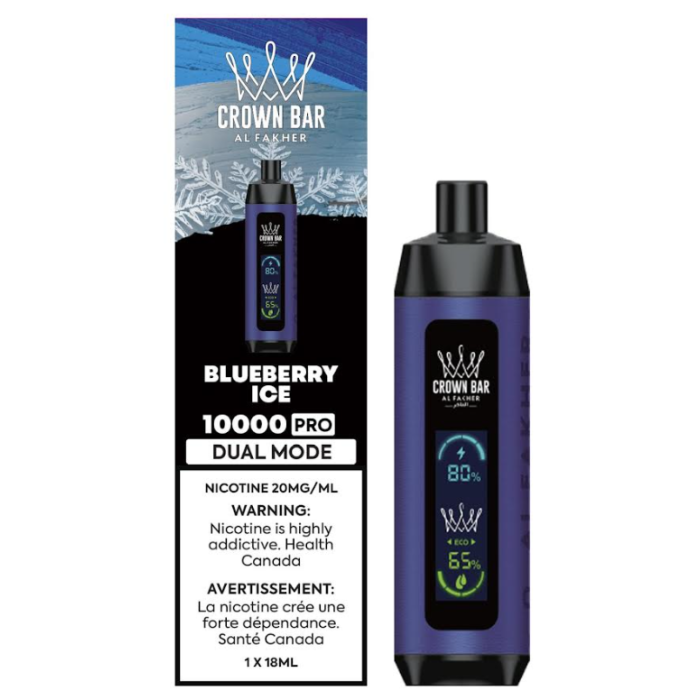 ALFAKHER CROWN BAR 10K, FLAVOUR: BLUEBERRY MINT