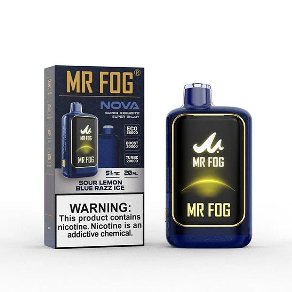 MR FOG NOVA 36K DISPOSABLE, FLAVOUR: BLUE RAZZ STEEZY SOUR LEMON ICE