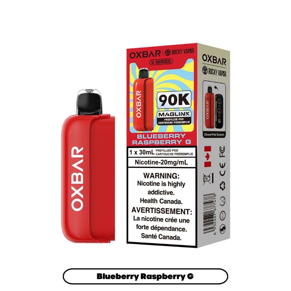 ROCKY VAPOR OXBAR MAGLINK POD, FLAVOUR: BLUEBERRY RASPBERRY G - G Series