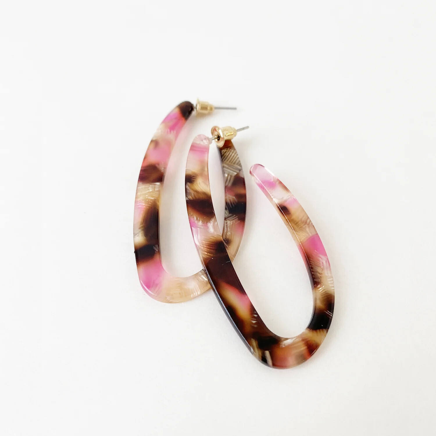 🇨🇦 Long Oval Resin Earrings ( 4 colours)