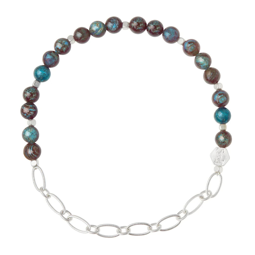 Mini Stone &amp; Chain Bracelet (5 styles)