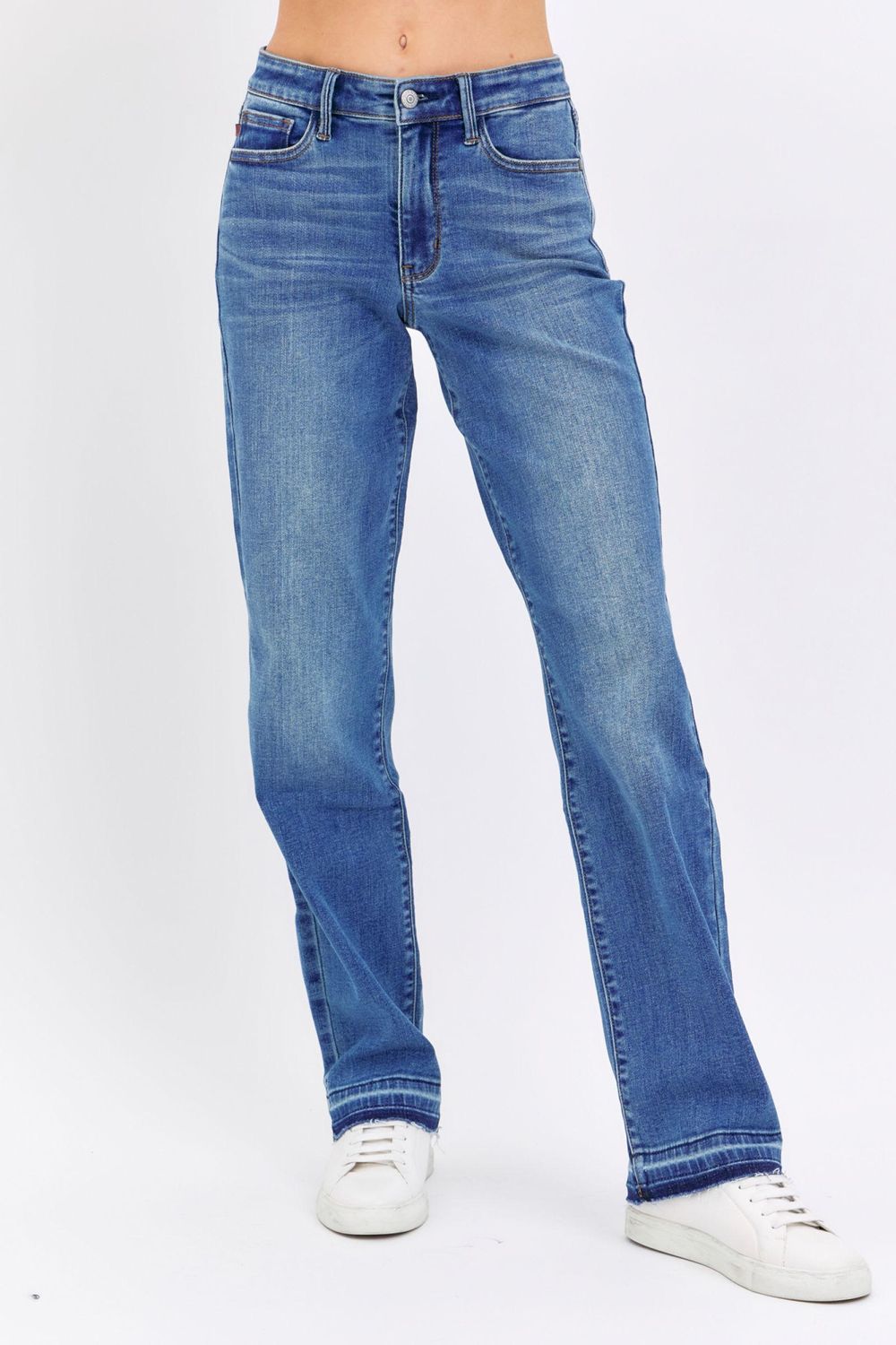 Release Hem, No Distress Jean
