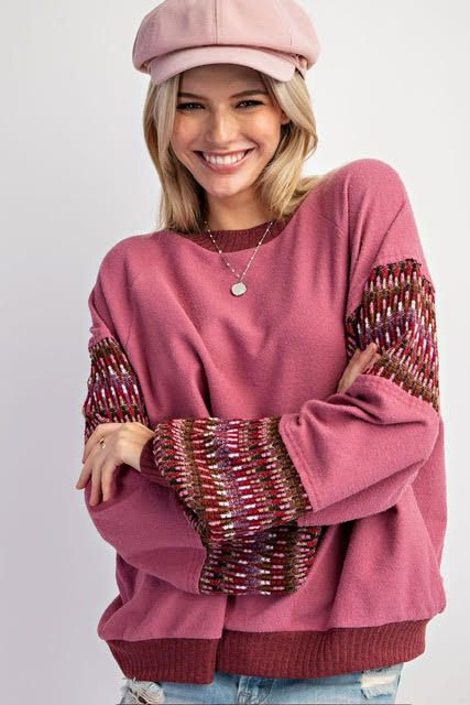 Multi Colour Trim Knit Pullover